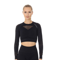 KOSZULKA DAMSKA BRUBECK TOP GYM LC10020 CZARNA 